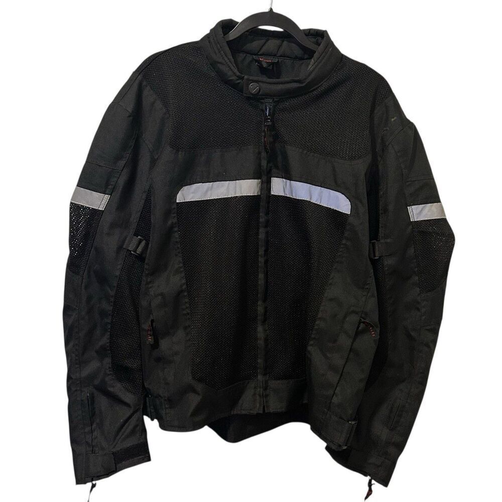 Vance Leathers 3-Season Mesh-Textile CE Armor Motorcycle Jacket Reflective XL